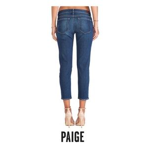 PAIGE Jimmy Jimmy Crop Dean Wash Jeans